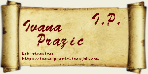 Ivana Pražić vizit kartica